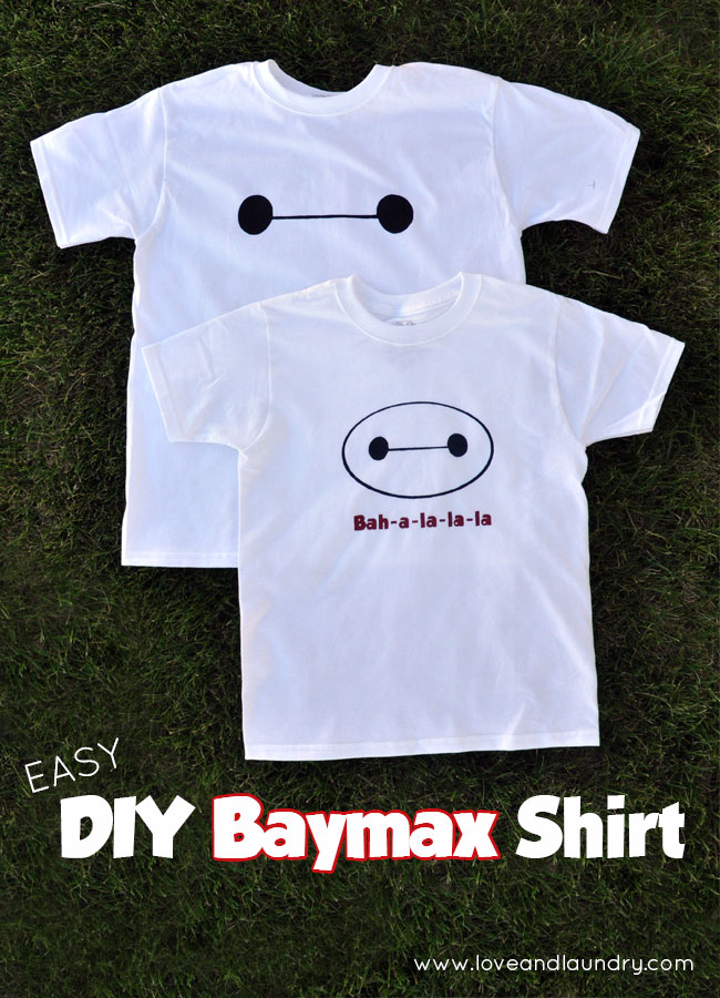 Our boys love Big Hero 6 and this easy DIY Baymax t-shirt is a project that takes less than 10 minutes to make!