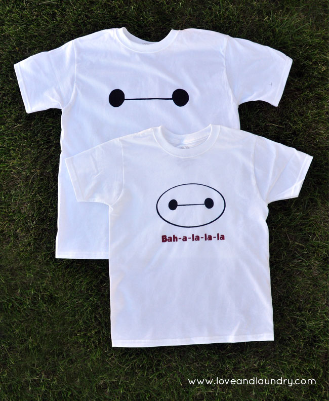 Our boys love Big Hero 6 and this easy DIY Baymax t-shirt is a project that takes less than 10 minutes to make!