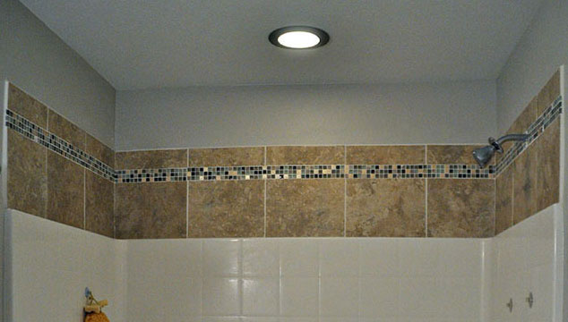If you have tub/shower surround, this tile project is a quick and easy update to not only protect your walls, but make your shower look more beautiful!
