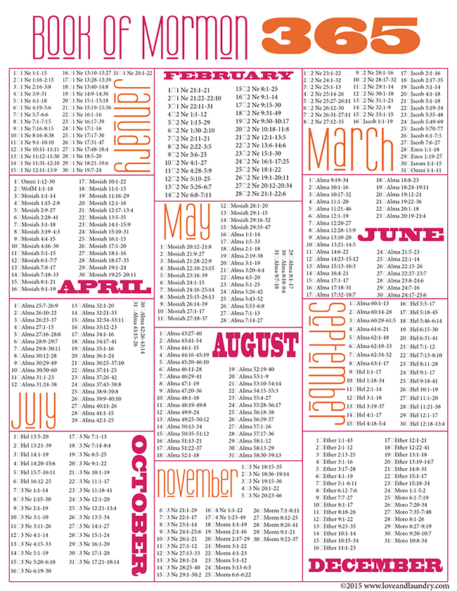 Scripture Reading Chart For Kids