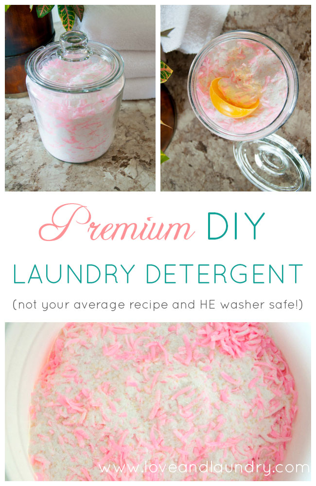 My Favorite Homemade Laundry Detergent - easy and cheap to make! And it's totally safe in an HE washer!